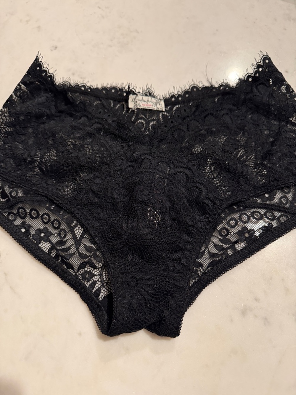 Black free people Lace High-Waist panties